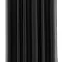 Zenna Home Fabric Shower Curtain Liner, Water Repellent Soft Microfiber Cloth Liner for Showers and Bathtubs, Washable Shower Curtain Fabric with Weighted Hem, 70 x 72 Inch, Black