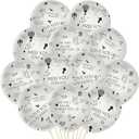 PANTIDE 37Pcs Memorial Balloons Set White Remembrance Funeral Celebration of Life Latex Balloon with Ribbon Miss You Forever Love You Always We Will Never Forget You Decorations