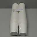 Dealusy 100 Count 6 oz Coffee Cups, Leak-Free Food Safe Paper Cups 6 oz, Disposable 6oz White Paper Cups for Cold and Hot Drinks