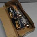 Patio Weed Brush w/Extra Heads and Hand Garden Weeder, Gardening Tool Set, Extended Handle Wire Brush for Block Paving, Removing Weeds and Moss