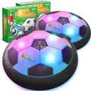 ShyLizard Set of 2 Hover Soccer Ball,Boys Toys Gifts for 3 4 5 6 7 8 Years Old,Air Power Kids Soccer Ball with LED Light,Hover Soccers Balls Indoor for Boys and Girls 3-5 6-8,Outdoor Indoor Game