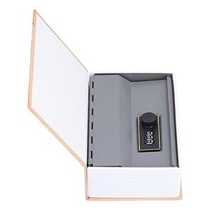 Book Box, Mini Money Box with Stianless Steel Liner Simulation, Book Shaped Case Box for Home Dormitory Office