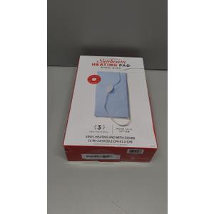 Sunbeam XL Heating Pad for Back Neck and Shoulder Pain Relief with Sponge for Moist Heating Option Extra Large 12 x 24" Blue