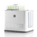 NCVI Large Baby Bottle Washer Sterilizer and Dryer Holds 6 Bottles & Pump Parts, Hospital-Grade Steam Sanitizer for Newborn & Multiple Feedings, Clean Machine for Busy Moms, Fast 19/41min Wash Cycles