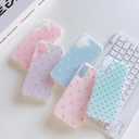 for iPhone 16 Case Cute Little Heart Polka Dot Simple Phone Case Wear IMD Slim Protection Crove for Women Girls-Pink Heart