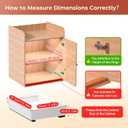 2 Pcs Pull Out Cabinet Organizers, Width (12"-19") and Depth (17"-23") Expandable With 3 Slides, No Drill Slide out Drawers Adhesive Film or Nail Cabinets Without Lip in Kitchen, Bathroom