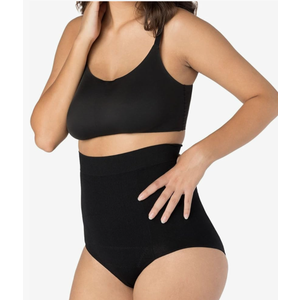 UpSpring C-Section Tummy Control Panties High Waist Postpartum Underwear for Womens, Nude/Black, XL