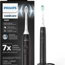 Philips Sonicare 4100 Rechargeable Electric Toothbrush, with Pressure Sensor, 2 Intensity Settings, SmarTimer and QuadPacer, 14-Day Battery Life, Black, Model HX3681/24 (1 Count (Pack of 1))