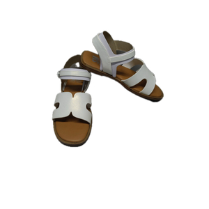 SM NEW YORK WHITE SANDALS KIDS, SIZE 4