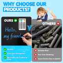 Magnetic Chalkboard Decal Black, Peel & Stick Sticker for Playroom Office