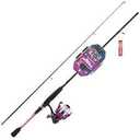 Ready-2-Fish 5 Ft 6 In MH Just Add Bait All-Species Purple Spinning Combo With Kit