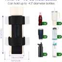 2 x OUTXE 2 Pack Bogg Bag Cup Holder for Stanley, Large Drink Holder Compatible with All Bogg Bag, Adjustable Cup Holder Attachment, 40 oz Water Bottle Accessories for Simply Southern Bogg Bag (#1-Black)