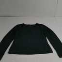 MANGOPOP Womens Tops Long Sleeve Crew Neck t Shirts Double Lined Slim Fitted Lined Tight Basic Tee Shirt Deep Green XXL