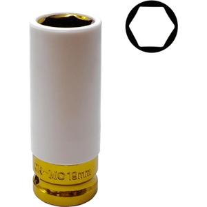 19mm 1/2" Drive Wheel Protector Impact Socket - Thin Wall Deep Nut Protector Socket