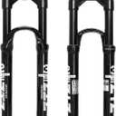 26/27.5/29 inch MTB Dual Air Suspension Fork, 1 1/8 Straight Tube, 120mm Travel, QR 9mm×100mm, Manual Lockout, Lightweight Front Fork for XC/AM Mountain Bike