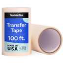 TapeManBlue Clear Transfer Tape for Vinyl - 6 inch Roll, Made in USA, Vinyl Transfer Tape with Medium to High Tack Adhesive for Crafts, Decals & Stickers (6 inch x 100 feet)