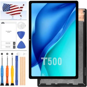 for Samsung Galaxy Tab A7 10.4 Screen Replacement T500 T505 LCD for Galaxy Tab A7 10.4 2020 SM-T500 SM-T505 LCD Display Touch Screen Digitizer Assembly Repair Parts Kit with Free Tools (Black)