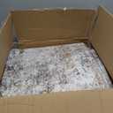 UERMEI 9x12 Area Rug Living Room Rugs - Washable Neutral Modern Abstract Soft Thin Large Rug Indoor Floor No Slip Rug Carpet for Bedroom Under Dining Table Home Office Decor - Brown Grey