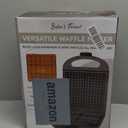 Baker's Friend Multi Shapes Waffle Iron, A Combo of Mini Waffle Maker, American Classic Waffle Maker, Belgian Waffle Machine Thick & Chaffle Maker, Waflera Electrica, With 2 Silicone Molds, Graphite