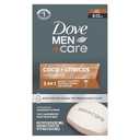 DOVE MEN + CARE Hidratante Coco + Cítricos Hand & Body Face + Shave Bar 6 Count for Hydrated Skin 3.75 oz
