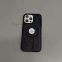 BUTAIGA for iPhone 16 Pro Max Leather Case with Stand, Anti-Slip Grip Ring, Fits for MagSafe (Blue, IP 16 Pro Max-6.9inch)