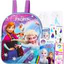 Disney Frozen Mini Backpack For Girls, Kids ~ Bundle with 11" Frozen School Bag, Frozen Mini Coloring Book, Stickers and More (Anna and Elsa School Supplies Set)