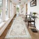 Lahome Oriental Kitchen Runner Rug 2.5x10 Washable Hallway Runner Non-Slip Rug Runners for Hallways 10ft Ultra-Thin Soft Rug Boho Indoor Low-Pile Carpet for Entryway Laundry Room Helena Terracotta