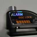 ONVIAN Rechargeable Motorcycle Lock with 120db Alarm and 6FT Steel Reminder Cable, for 7mm Pin Motorcycles Bicycles Ebike Scooter Moped (Black)