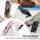 for iPhone 16 Pro 6.3-Inch with Magnetic Rotable Slim Kickstand Compatible with MagSafe Frosted Matte Shockproof Protective Phone Cover 6.3" 2024, Black