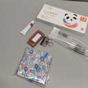 Mini Portable Watercolor Palette Set-Grid Paint Box with Binder Clips Include 12 Colors Paint - Brush*3 and Picture Album Art Materials Coloring Markers for Travel, Creative Drawing Kit for Beginners and Art Enthusiasts((Blue Wood-S)