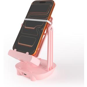 Orzero Steps Counter Compatible for Pokemon Go Walker Phone Swing Accessories Cellphone Pedometer (USB Cable) (Easy Installation) (Mute Version) Egg hatcher Rocker Quick Steps Earning Device - Pink