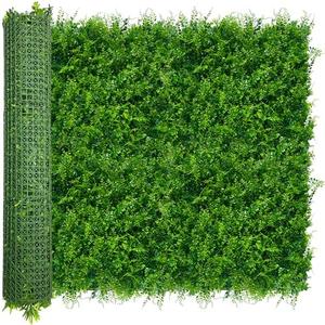 ODTORY Artificial Plants Hedge Wall Panels：40x120 Inch (33.5 sqft) UV-Anti Greenery Boxwood Fence Privacy Screen, Faux Ivy Grass Wall with Fake Leaves for Indoor Outdoor Background Covering