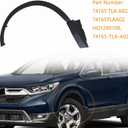 GXARTS Front Left Side Fender Flare Trim 74165-TLA-A02 Compatible with Honda CR-V 2017 2018 2019 2020 2021 2022 Fender Moulding Wheel Arch Trim HO1290108