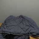 Oversized Cooling Comforter King/California King Reversible Diamond-Quilted Comforter with Elegant Trim Lightweight Breathable Blanket for Hot Sleepers, Night Sweats & All-Season Comfort, Navy Blue