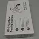 Handheld Sewing Machine for Beginners, Portable Mini Sewing Machine with Two Speed Modes, Easy to Operate and Fast Stitch Suitable for Clothes, Fabrics and Quick Home Repairs (White)