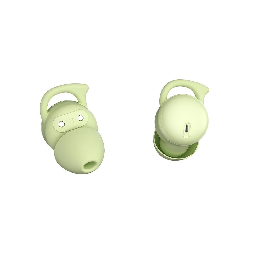 Invisible Sleep Headphones,Sleep Earbuds for Side Sleepers,Small Comfortable Fit Noise Blocking Sleeping Earphones,Mini Bluetooth 5.3 Wireless Earbuds, in-Ear Ear Buds for Sleeping - Green