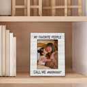 Beliran Memaw Gifts Picture Frame 5x7, Grandma Photo Frame, Christmas Mothers Day Birthday Gifts for Memaws, My Favorite People Call Me Memaw Wooden Picture Photo Frames for Desk Home Room Decor