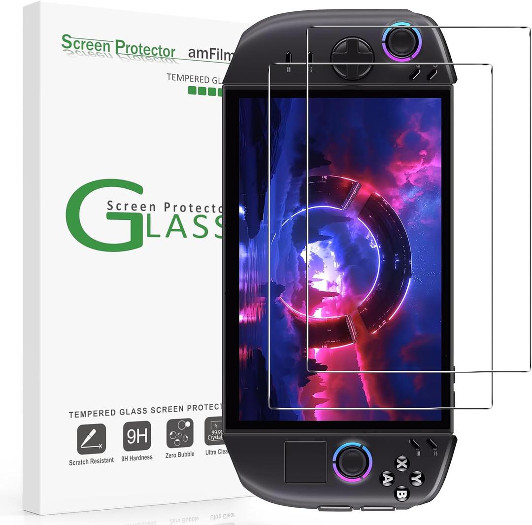2 x amFilm 2 Pack Screen Protector for Lenovo Legion Go Gen 2 8.8'' Handheld 2025, Tempered Glass, 8.8 inch Full Coverage, Transparent Ultra HD, Anti-Scratch, Anti-Fingerprint