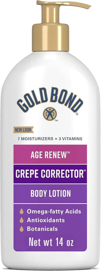Gold Bond Age Renew Crepe Corrector Body Lotion, Replenishing & Smoothing Formula, Crepe Corrector Body Lotion, 14 oz