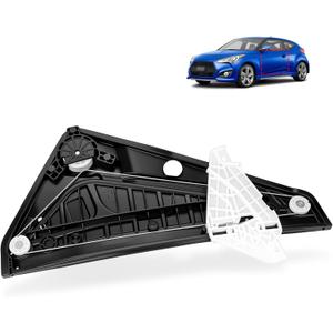 Left Front Power Window Regulator Driver Side (LH) Compatible with Hyundai Veloster 1.6L 2012 2013 2014 2015 2016 2017, Electric Window Regulator with Motor, Replace# 824012V010 82401-2V010