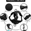 Skmeditec Cat Harness and Leash Set: Upgraded Escape Proof Vest with Lead for Large Cat Small Dog Puppy Walking, Soft Jacket Reflective Strips, Black (XL)