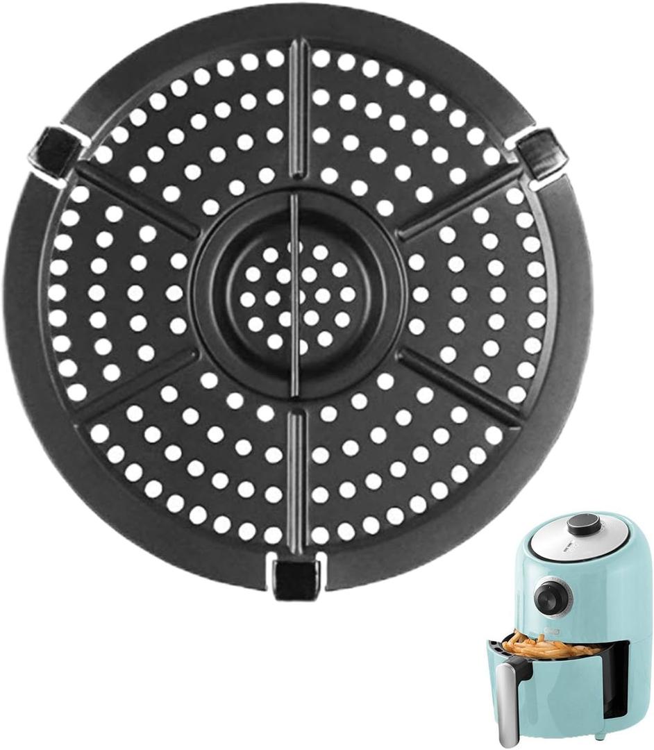 Air Fryer Grill Pan for Dash 2QT Air Fryer, Air Fryer Accessories, Upgraded Non-Stick Air Fryer Grill Warming Pan, Non-Stick Coating