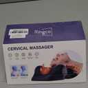 Ringco Neck Massager with Heat, Red Light & Vibration Adjustable, Heated Neck Stretcher with 3 Modes, Rechargeable Cervical Traction Device for Pain Relief & Muscle Relaxation, Christmas Gift (Black)