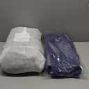 Outdoor Seat Cushion Set, Waterproof & Fade Resistant Patio Chair Cushions, Outdoors Cushion for Patio Furniture, 24 x 24 x 5.75 Inch, Outdoor Couch Cushions with Handle and Ties, Navy Blue