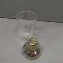 Glass Cocktail Shaker, Martini Shaker with Strainer for Bars, Whiskey, Cocktails 17oz (Gold)