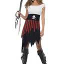 Smiffys Women Pirate Wench Costume Black , XL