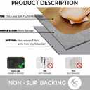 Sea Shells with Sand Bathroom Mat Rugs Microfiber Faux Cashmere Thick Plush Bath Mat Non-Slip Water Absorbent Bath Carpet for Bathtub Bathroom Floor Tub 16X24 Inch