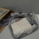 Laundry Basket with Wheels, Laundry Hamper with Removable Bag and Steel Frame, 160L Rolling Dirty Clothes Basket for Bedroom, Bathroom, Laundry Room (White-Brown)