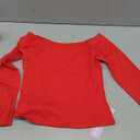 MANGOPOP Long Sleeve Shirts for Women Boat Neck Top Slim Fit T Shirt Tight Tops Tee
Size L