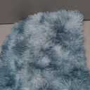 XeGe Shaggy Faux Fur Body Pillow Cover, Tie Dye Fluffy Bed Pillow Case with Zipper, Turquoise Print Soft Plush Long Pillow Sham, Fuzzy Hug Pillow for Bedroom Home Decoration 20"x54" Tie Dye Teal